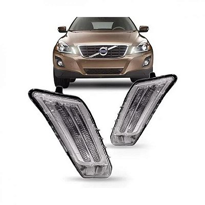 Lanterna do para choque xc60 volvo de 2008 a 2013 dianteira lado esquerdo luz diurna