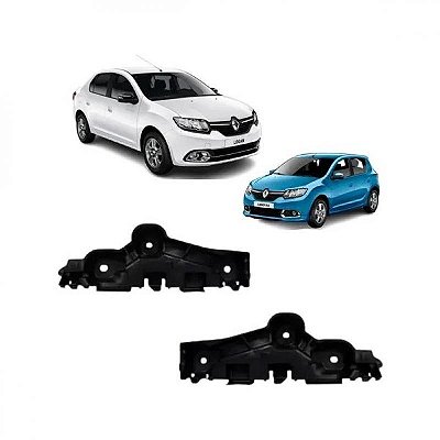 Suporte guia de para choque sandero renault de 2014 a 2019 e logan renault de 2014 em diante dianteiro lado esquerdo