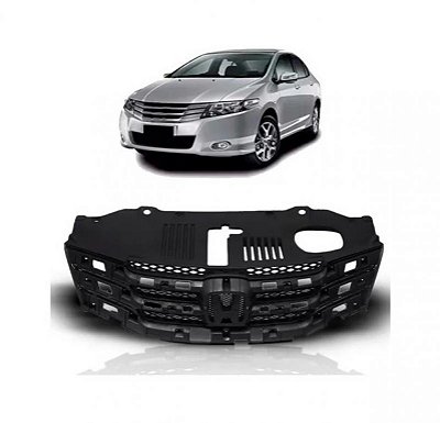 Grade do radiador city honda de 2009 a 2011 preta sem moldura