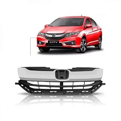 Grade do radiador city honda de 2014 a 2017 cinza