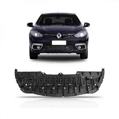 Acabamento para para choque fluence renault de 2014 a 2018 dianteiro inferior ABS de alta resistência