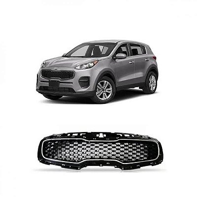 Grade do radiador sportage kia de 2017 a 2019 cromada e preta