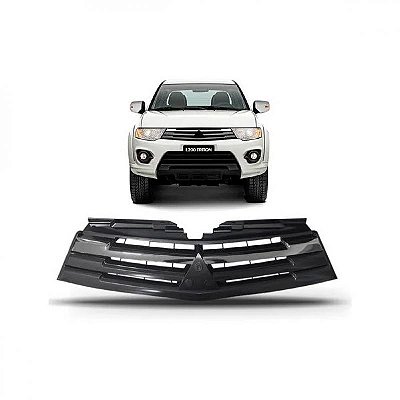 Grade do radiador triton mitsubishi de 2015 a 2016 cromada e cinza