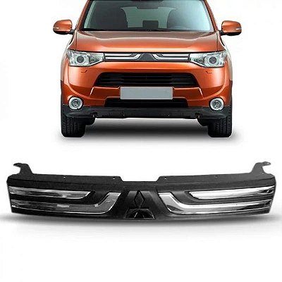 Grade do radiador outlander mitsubishi de 2014 a 2015 cromada e preta