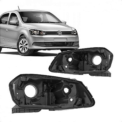 Carcaça de farol gol volkswagen de 2016 a 2018 lado direito geração 7 foco simples