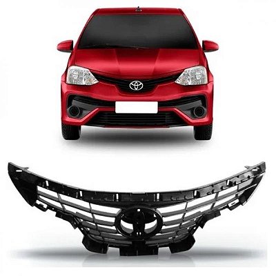 Grade do radiador etios toyota de 2017 a 2021 interna preta