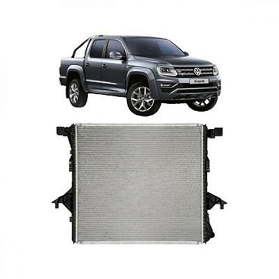 Radiador amarok volkswagen de 2010 a 2024 diesel com câmbio automático ou manual