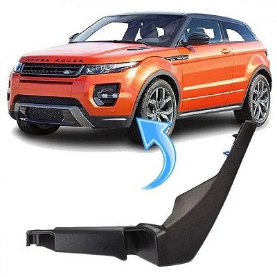 Moldura do para choque evoque land rover de 2012 a 2014 dianteira inferior lado esquerdo preta dynamic sem pisca texturizada