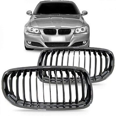 Grade do radiador 320 bmw de 2009 a 2012 lado esquerdo cromada com friso cromado