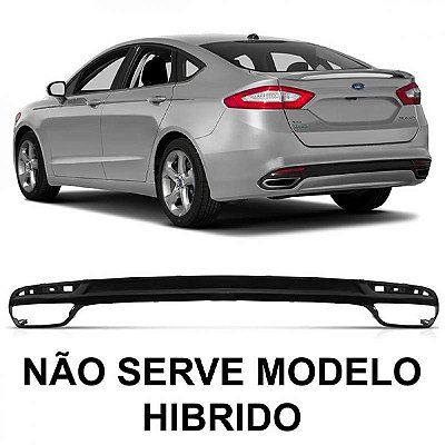Moldura inferior do para choque fusion ford de 2013 a 2019 traseiro preto brilhante