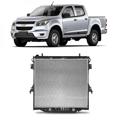 Radiador s10 chevrolet de 2012 a 2017 para motor flex e câmbio automático