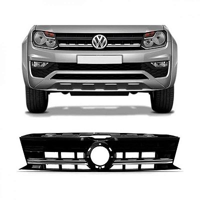 Grade do radiador amarok volkswagen de 2017 a 2024 com um friso cromado