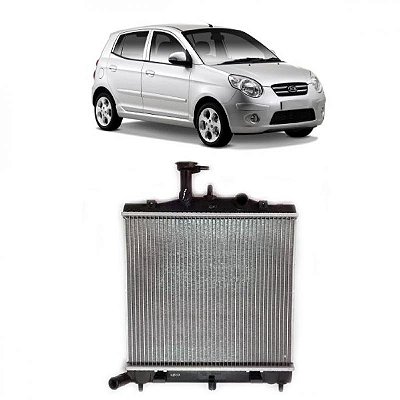 Radiador picanto kia de 2005 a 2011 câmbio manual