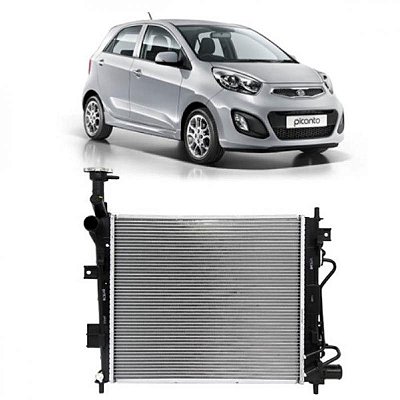 Radiador picanto kia de 2012 a 2017 com ar câmbio manual