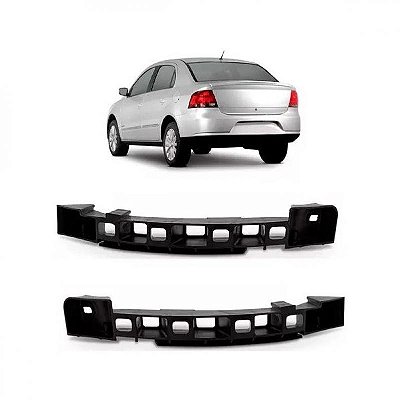 Suporte guia de para choque voyage volkswagen de 2009 a 2012 traseiro lado direito