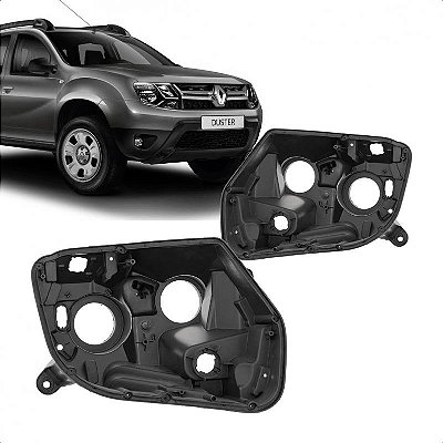 Carcaça do farol duster oroch renault de 2016 a 2020 lado esquerdo