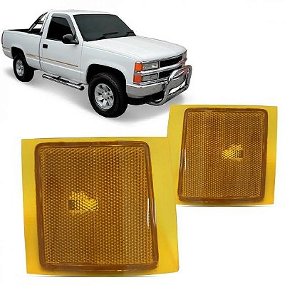 Lanterna silverado chevrolet de 1993 a 2004 dianteira lado esquerdo âmbar com função