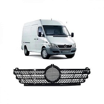 Grade do radiador sprinter mercedes benz de 2003 a 2011 carcaça preta