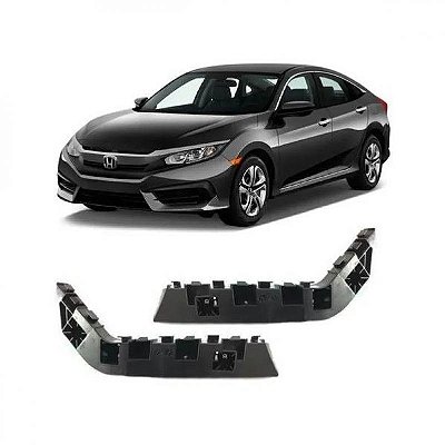 Suporte guia para para choque civic honda de 2017 a 2021 lado direito dianteiro