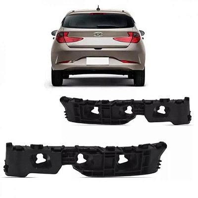 Suporte guia de para choque hb20 hyundai de 2020 a 2022 traseiro lado direito hatch