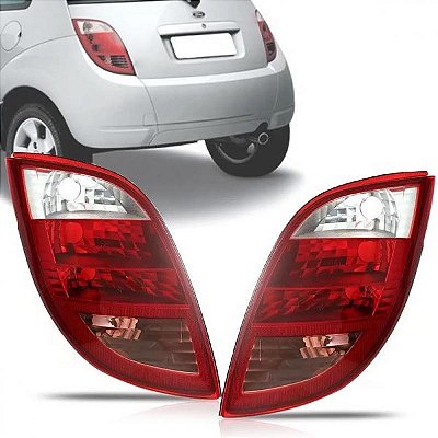 Lanterna ka ford de 2002 a 2007 traseira lado esquerdo cristal com ré rosa