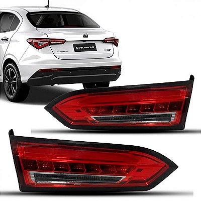 Lanterna cronos fiat de 2017 a 2025 traseira da mala lado esquerdo com LED