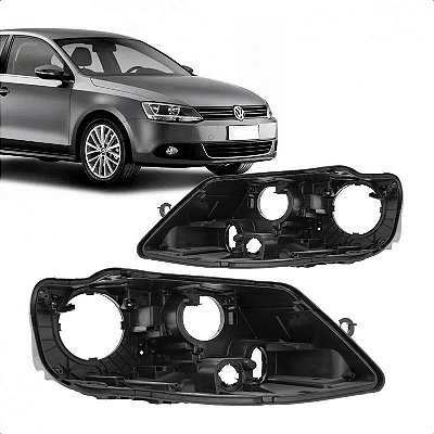 Carcaça de farol jetta volkswagen de 2011 a 2018 lado direito