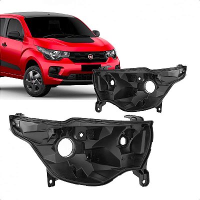Carcaça de farol mobi fiat de 2016 a 2025 lado esquerdo