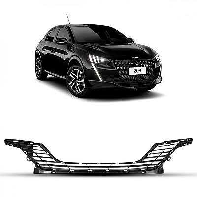 Grade do para choque 208 peugeot de 2020 a 2024 dianteiro central inferior