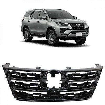 Grade do radiador hilux sw4 toyota de 2021 a 2025 preto piano versão srx