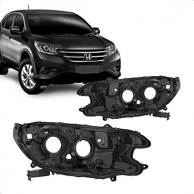 Carcaça de farol crv honda de 2012 a 2014 lado direito com regulador