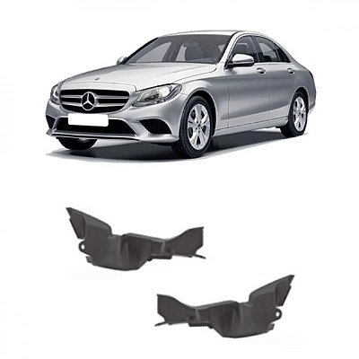 Guia lateral do para choque c180 mercedes benz de 2015 a 2018 dianteiro lado direito versão amg