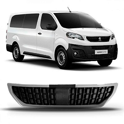 Grade do radiador expert peugeot de 2018 a 2024 com moldura cinza