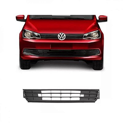 Grade para para choque gol volkswagen de 2013 a 2016 dianteira central carcaça preta geração seis