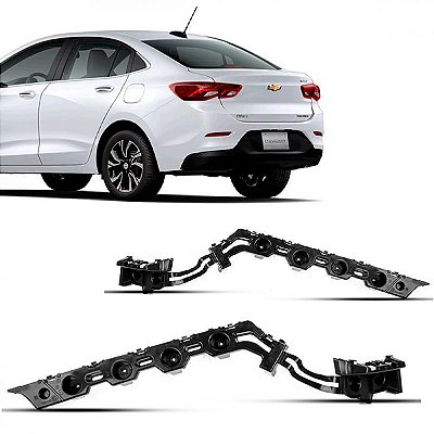 Suporte guia do para choque onix chevrolet de 2020 a 2025 traseiro lado esquerdo sedã
