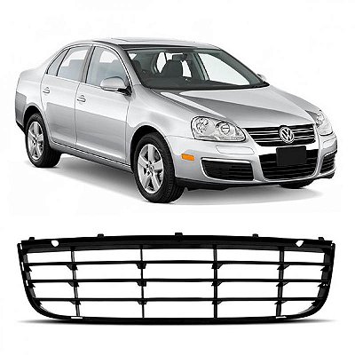 Grade de para choque jetta volkswagen de 2006 a 2010 central dianteira filetada