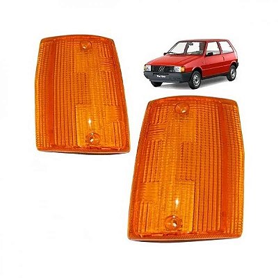 Lanterna uno fiat de 1984 a 1990 dianteira lado esquerdo âmbar modelo cibie