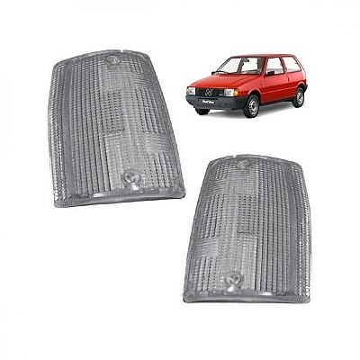 Lanterna uno fiat de 1984 a 1990 dianteira lado direito cristal modelo cibie