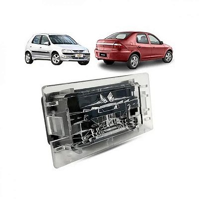 Lanterna de placa celta chevrolet de 2000 a 2015