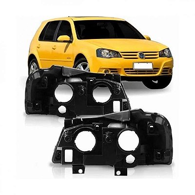 Carcaça de farol golf volkswagen de 2007 a 2013 lado esquerdo