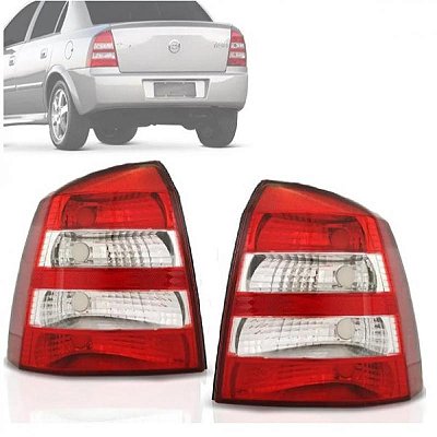 Lanterna astra chevrolet de 2003 a 2012 lado esquerdo traseira bicolor sedã