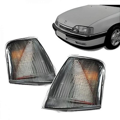 Lanterna omega chevrolet de 1992 a 1998 dianteira lado direito cristal e âmbar amarela