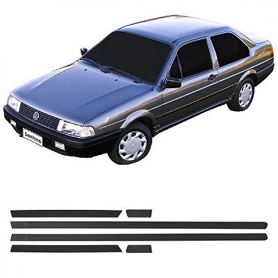 Friso santana volkswagen de 1991 a 1998 lateral preto versão cl duas portas bicolor seis peças