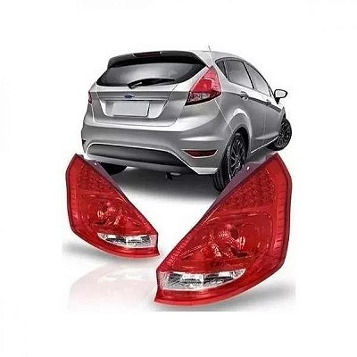 Lanterna fiesta ford de 2011 a 2013 lado direito traseira lisa mexicano hatch