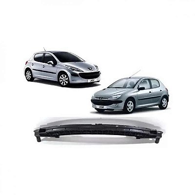 Alma do para choque 206 peugeot de 1998 a 2010 e 207 peugeot de 2009 a 2015 dianteira em ABS de alta resistência