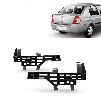 Alma do para choque clio renault de 2006 a 2011 traseira lado direito sedã
