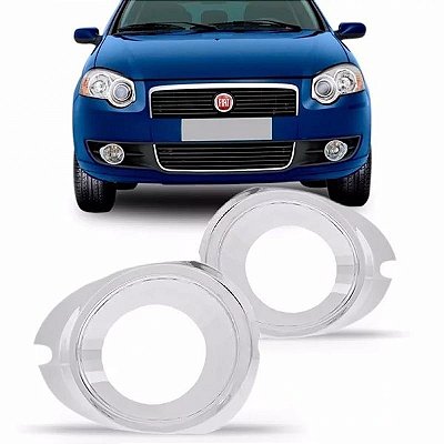 Moldura inferior do para choque para farol auxiliar palio fiat de 2008 a 2011 lado direito cromada
