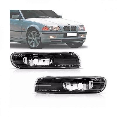 Farol auxiliar série 3 bmw de 1998 a 2001 lado esquerdo sedã ou perua