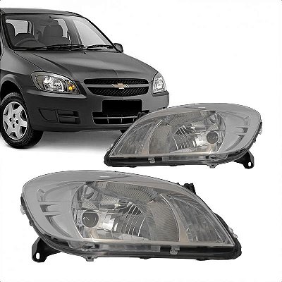 Farol celta e prisma chevrolet de 2007 a 2015 lado direito fumê claro