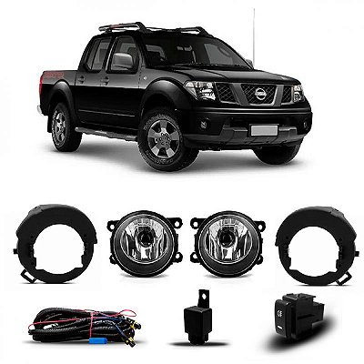 Kit farol auxiliar frontier nissan de 2008 a 2013